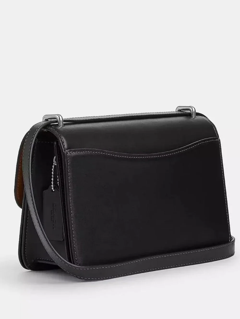 Coach - Large Morgan Square Crossbody - Black / Silver